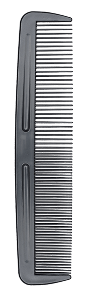 Professional black hair comb