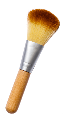 Large rounded makeup brush